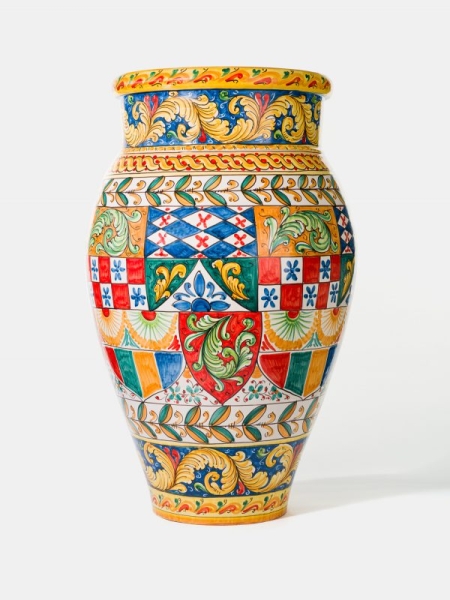 Große sizilianische Keramik Vase